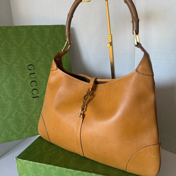 🛑DROP PRICE🛑AUTHENTIC Bamboo Jackie Shoulder Bag In Leather. - Picture 3 of 17